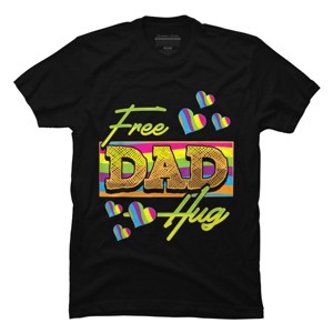 Adult Design By Humans Father's Day Free Dad Hugs Pride Hearts By daddy1993 T-Shirt - 1 of 2