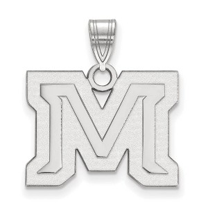 Black Bow Jewelry 14k White Gold Montana State Bobcats NCAA Medium Pendant - 1 of 3