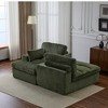 Whisen 2-Piece L-Shaped Sectional Compression Sofa with Soft Corduroy Fabric, No Assembly Required - 4 of 4