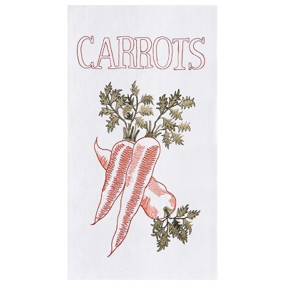 C&F Home Carrots Flour Sack Cotton Kitchen Towel