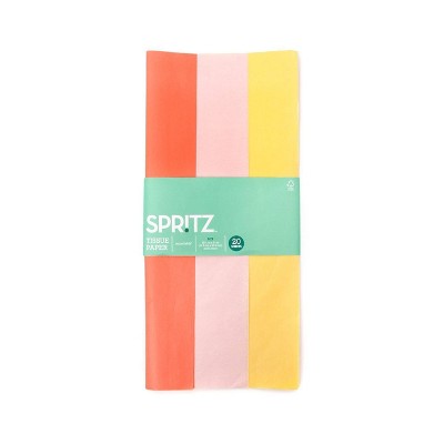 20ct Tissue Papers Coral/Pink/Yellow  - Spritz™