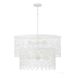 Capital Lighting Pheobe 7 - Light Pendant in  Matte White - 1 of 1