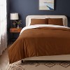 Washed Cotton Sateen Duvet Cover and Sham Set - Threshold™ - image 2 of 4