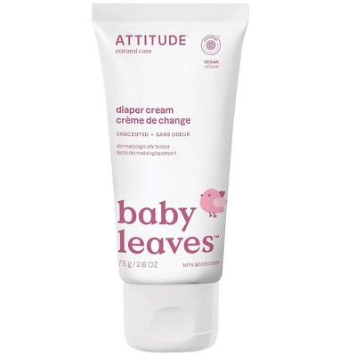 Attitude Baby Diaper Cream - Zinc, Fragrance Free, 2.6 oz