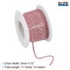 Unique Bargains Bags Clothing Decoration Crystal Rhinestone Sew on Close Claw Chain Trim - 2 of 4