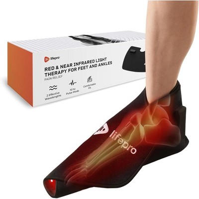 LifePro Red Light Therapy for Feet & Ankle Support - Heel Pain Relief, Accelerated Recovery, Improved Circulation - Infrared Red Light Shoe Brace