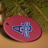 American University Primary Logo Porcelain Holiday Christmas Tree Ornament - 4 of 4
