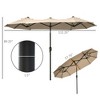 Kumasinova 9.5FT Large Patio Umbrella,Dual-Sided Outdoor Umbrella with 12 Ribs,Beach Umbrella with 3 Air Vents,Outdoor Umbrellas for Patio - 2 of 4
