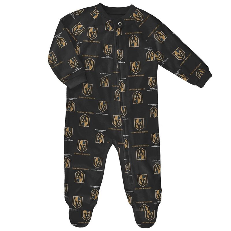 NHL Vegas Golden Knights Baby Boys&#39; Blanket Sleeper, 1 of 2
