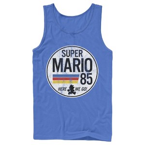 Men's Nintendo Super Mario Retro Rainbow Ring Tank Top - 1 of 4