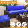 Whizmax 6-Piece Outdoor Patio Furniture Set with Modern Rattan Wicker, Perfect for Garden, Deck, and Backyard - 4 of 4