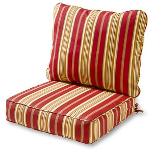 Kensington Garden 2pc Outdoor Chair Back Cushion Set - 1 of 4