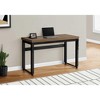 Vynxaria MVynxaria odern 48" Adjustable Standing Computer Desk Walnut Laminate Black Metal Frame for Home Office Laptop Work - 2 of 4