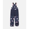Deux par Deux Girl Two-Piece Play Snowsuit Navy Unicorn Print - 3 of 4