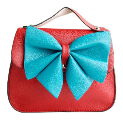 Slickblue Colorful Faux Leather Clutch Purse, Multicolor Design, Shoulder Bag, Casual Style, 5 Options, 5.5" x 5.1"