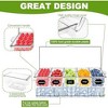 Aoibox Ice Chilled Condiment Server Caddy with Lid, 5 Removable Compartments, Clear Plastic Food Storage Container for Parties, Barbecues, Picnics - 3 of 4