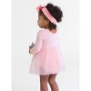 RuffleButts Baby/Toddler Flutter Overall Romper - 3 of 4