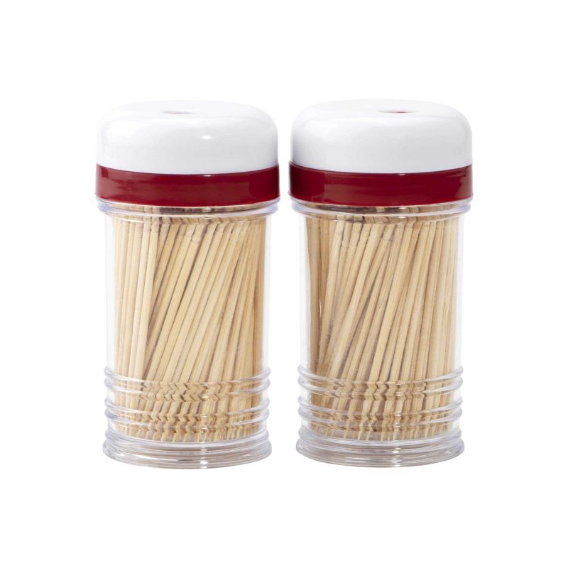 GoodCook Ready 2pk 200ct Bamboo Toothpicks Red, 3 of 6