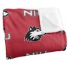 Northern Illinois University Logo Pattern Silky 50x60 Blanket, 1 Sided - 3 of 4