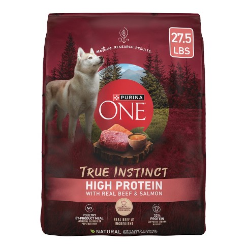 Purina One Smartblend True Instinct High Protein Natural Real Beef Salmon Flavor Dry Dog Food 27.5lbs Target