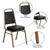 Emma and Oliver 4 Pack Trapezoidal Back Stacking Banquet Chair - 4 of 4