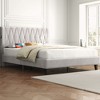 Yaheetech Upholstered Bed Frame with Built-In USB Ports - 2 of 4