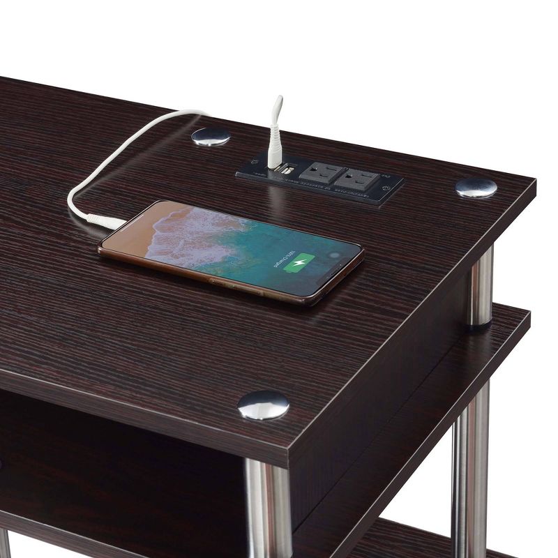 Designs2Go No Tools Student Desk with Charging Station and Shelves - Breighton Home, 6 of 9