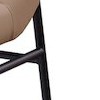 tan vegan leather/black powder coating