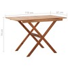 vidaXL Patio Table 43.3"x26.4"x29.1" Solid Acacia Wood - 4 of 4