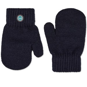 Memoi Kids Cozy Rayon-Blend Basic Ribbed Knit Mittens - 1 of 2