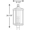 Progress Lighting, Gibbes Street, 3-Light Outdoor Post Lantern, Antique Bronze, Clear Beveled Glass - 2 of 3