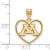 Black Bow Jewelry 14k Yellow Gold Plated Sterling Silver Minnesota Golden Gophers NCAA Pendant - 2 of 3