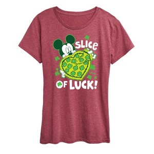 Women's - Disney - Slice Of Luck Short Sleeve Graphic T-Shirt - 1 of 4