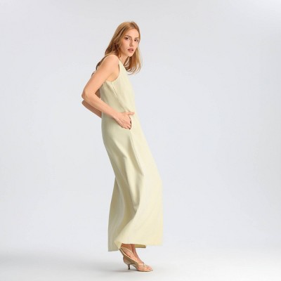Женские платья A New Day Women's Open Back Maxi Dress - A New Day™ Pastel Yellow M — фото 5