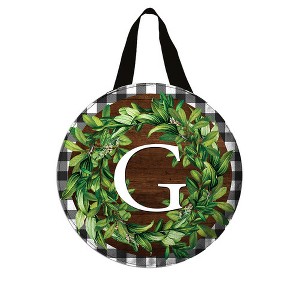 Briarwood Lane Wreath Monogram Letter G Door Hanger - 1 of 2