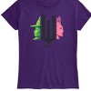 - Wicked - Elphaba And Glinda Side Profile Short Sleeve Graphic T-Shirt - 2 of 3