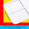 MEEDEN Ceramic Artist Paint Palette, Rectangle Porcelain Watercolor Palette, 10''  7'' Ceramic Mixing Tray for Gouache, Watercolor, Acrylic Painting - 3 of 4