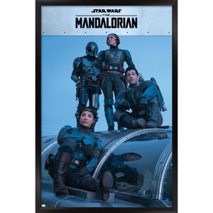 Trends International Star Wars: The Mandalorian Season 2 - Mandalorian Group Framed Wall Poster Prints - 1 of 4