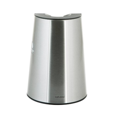 Stainless Steel and Black Toilet Brush with Holder