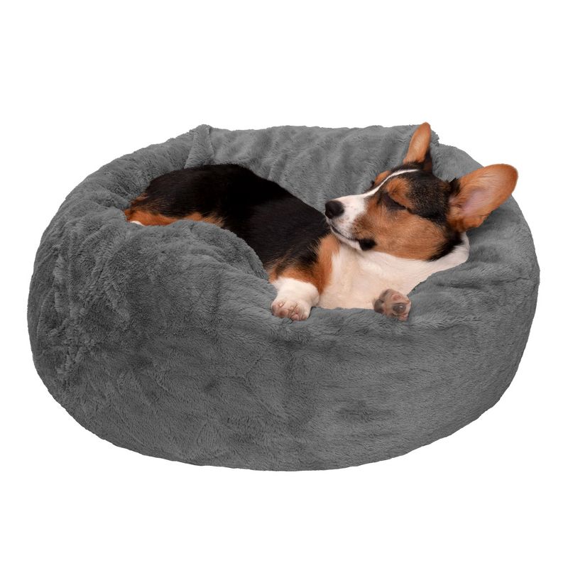 FurHaven Round Plush Ball Dog Bed, 1 of 5