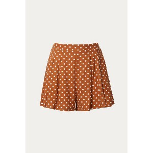 Women's POLKA DOT HIGH-RISE PLEATED SHORTS - By Together - 1 of 2