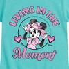 Girls' - Disney - Living In The Moment Fitted Short Sleeve Graphic T-Shirt - 2 of 4