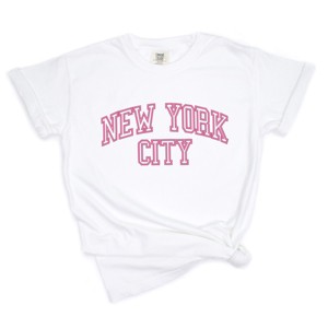 Simply Sage Market Embroidered New York Varsity Garment Dyed Tee - 1 of 4
