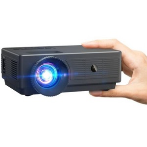 CLOKOWE Mini Projector, 1080P Supported 4500L Portable Outdoor Movie, Phone Projector Compatible with HDMI, USB, TV, Laptop, iOS and Android,Blue - 1 of 4