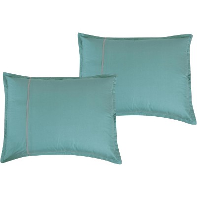 Home Mart Goods 9 Piece Bed-in-a-Bag Blue Floral Solid Soft Bedding Comforter Set — фото 3