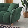 NicBex 93.7 Inch Teddy Sofa Couch 3-Seater Sofa with 2 Pillows for Living Room,Apartment,Bedroom - 4 of 4