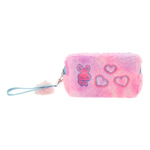 Unique Bargains Women's Sequin Heart Rabbit Makeup Bag 1 Pc - 1 of 3