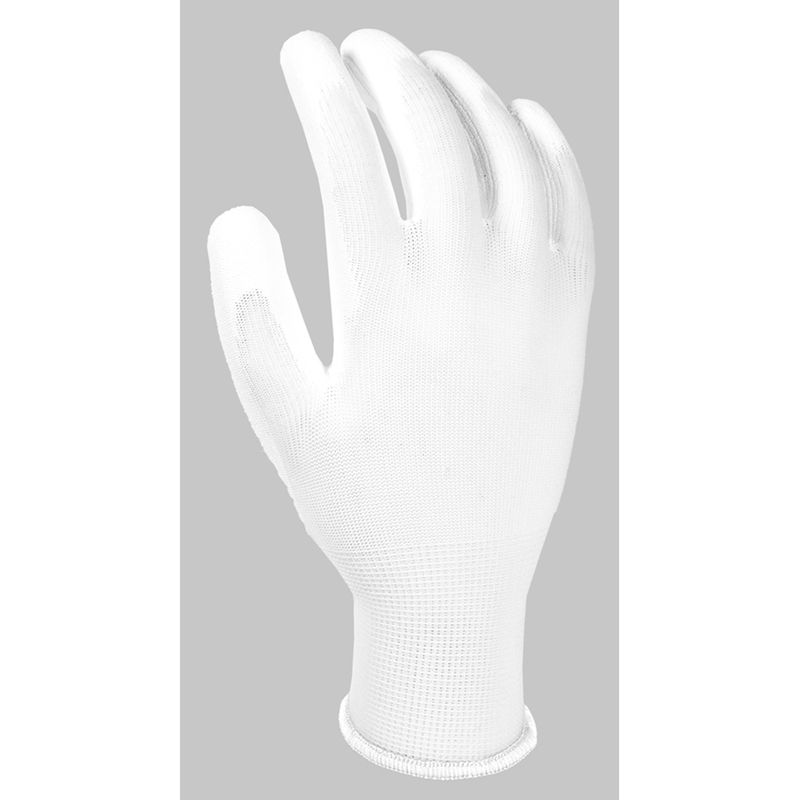 Gorilla Grip One Size Fits All Polyurethane Coated Pro White Dipped Gloves, 1 of 2