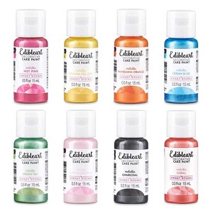 Sweet Sticks Edible Art Metallic Food Paint, 15ml, Pack of 8 - 1 of 4