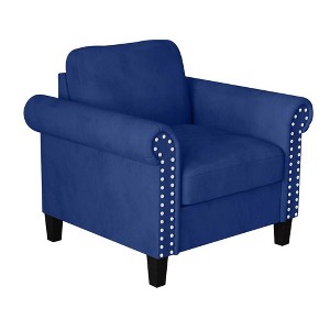 New Classic Furniture, Alani Accent Chair-Deep Blue - 1 of 4